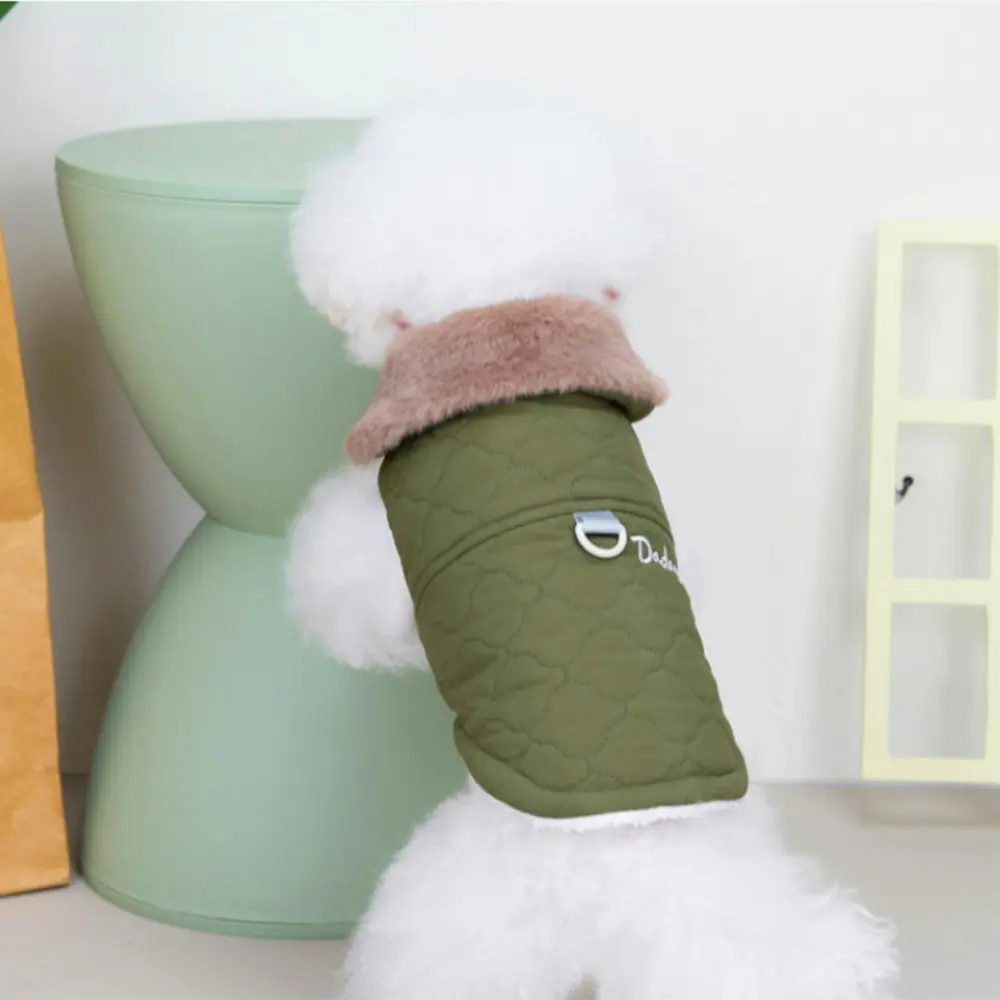 Waterproof Dog Jacket Winter Warm Dog Clothes Pet Vest For Dogs Puppy-Green