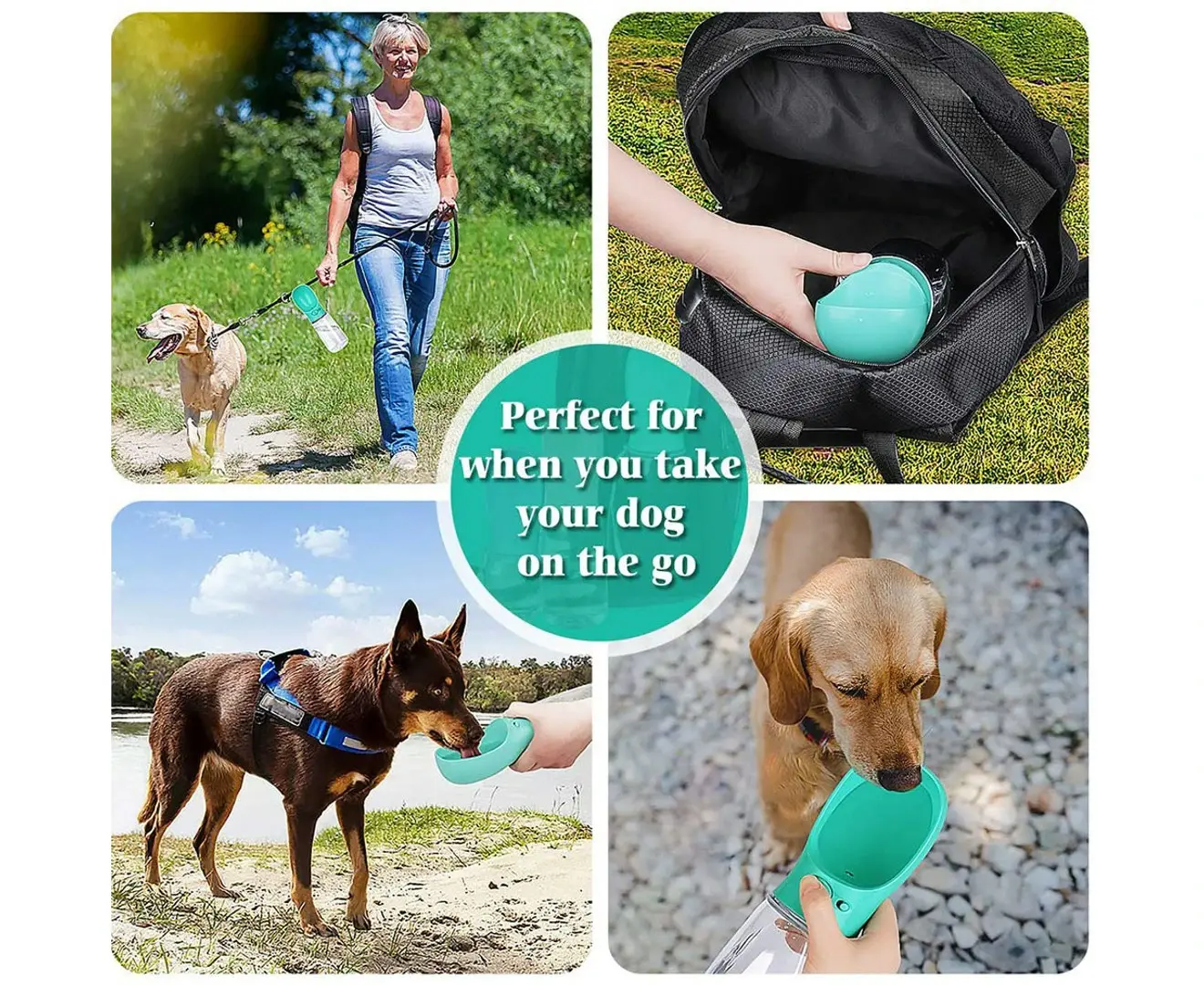 Portable Pet Water Bottles Water Dispenser Dog Water Bowl Travel Drink Cup