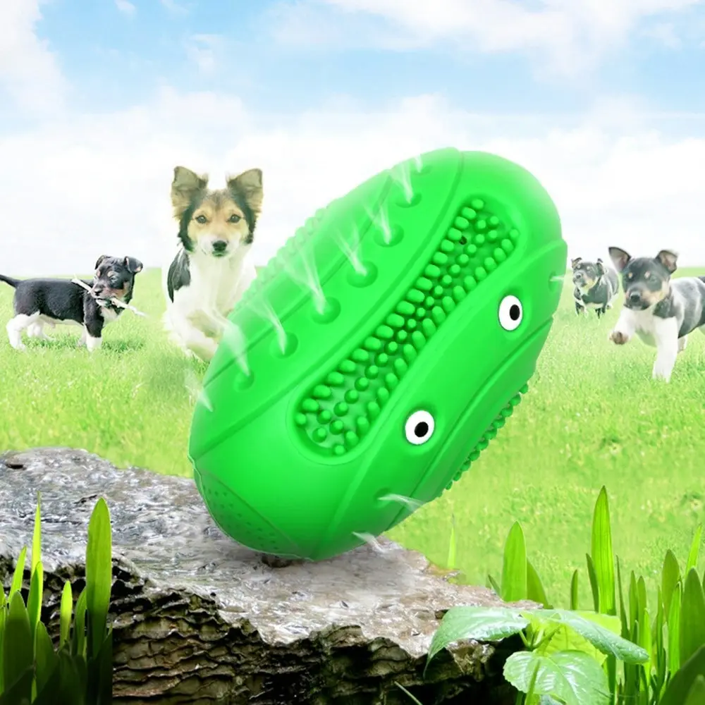 Squeaky Dog Toys for Aggressive Chewers Rubber Puppy Chew Ball with Squeaker