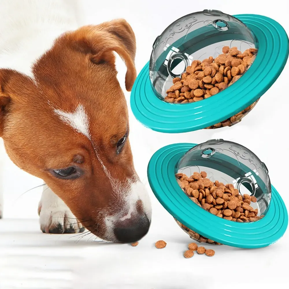 Flying Disk Pet Food Dispenser Food Feeder Leaking Food Ball Dog Toy