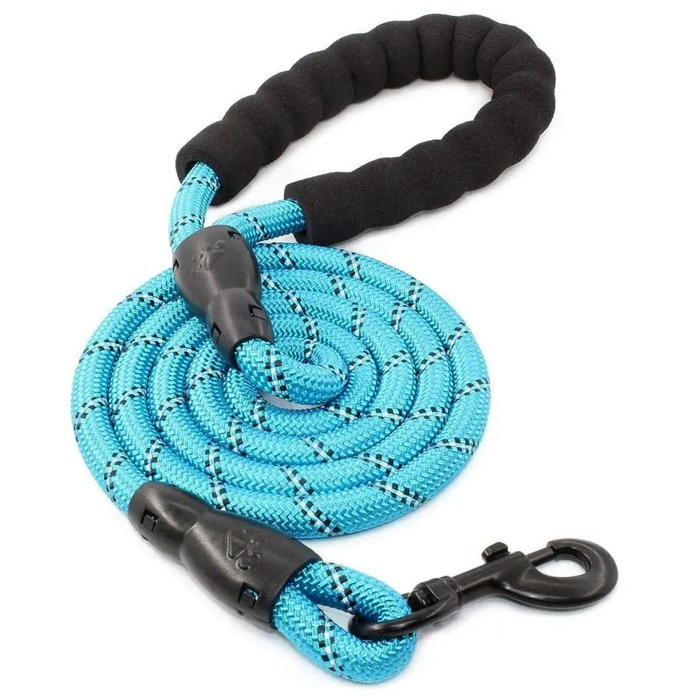 Comfortable Dual Dog Leash Tangle Free With Shock Absorbing Bungee Reflective