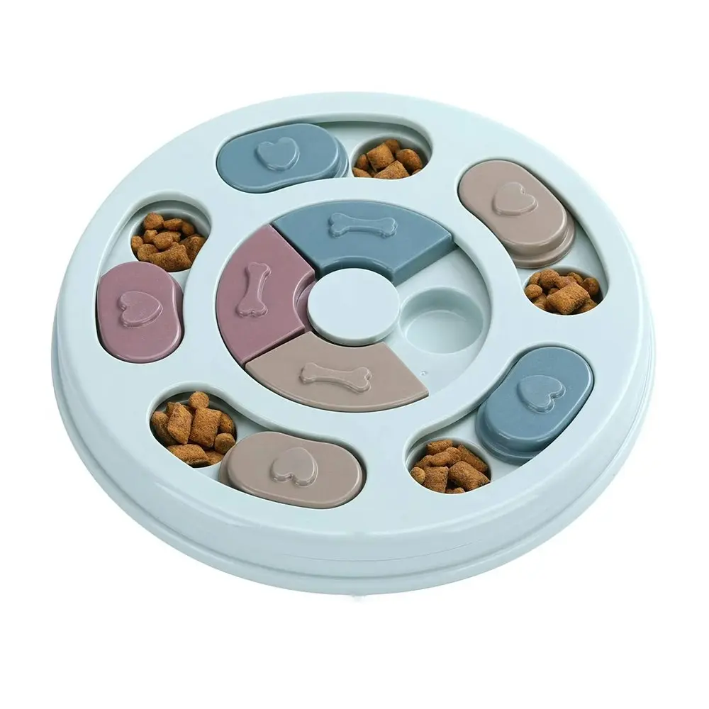 Dogs Food Puzzle Feeder Toys for IQ Training-Blue