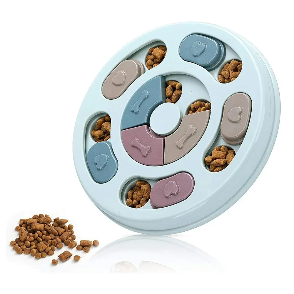 Dogs Food Puzzle Feeder Toys for IQ Training-Blue