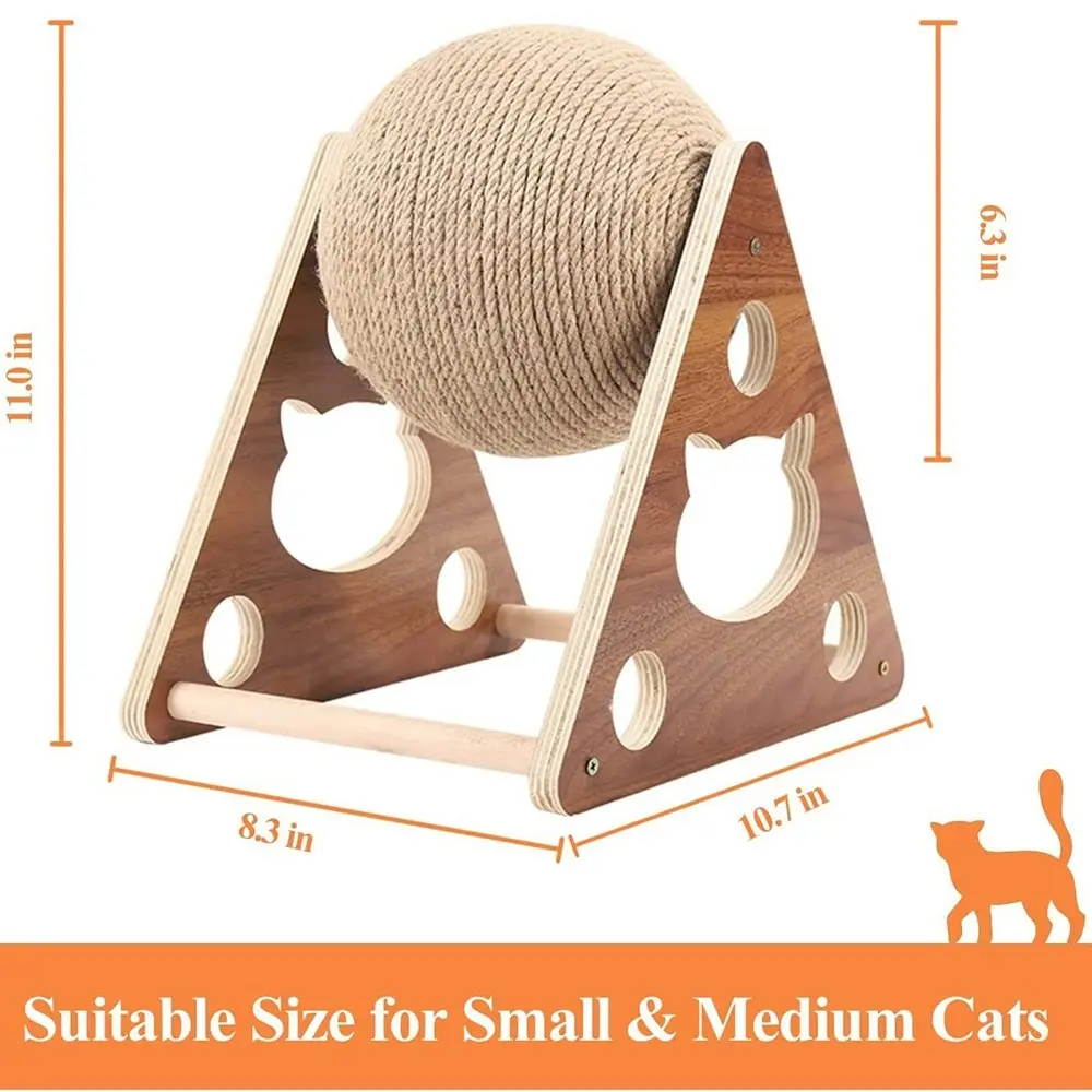 Cat Scratching Ball Toy Kitten Sisal Rope Board Grinding Paws Toys Scratcher Toy