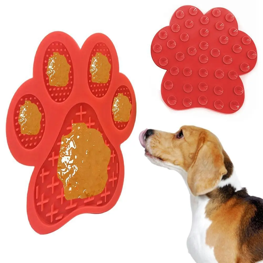 4 Pack Pet Silicone Lick Pad Slower Feeder Pad Cats Dog Lick Mat Feeder Mat