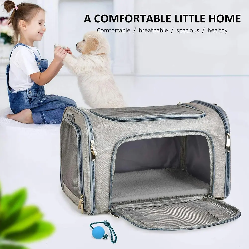 Collapsible Travel Cat Carrier Travel Breathable Carriers Portable Pet Handbag