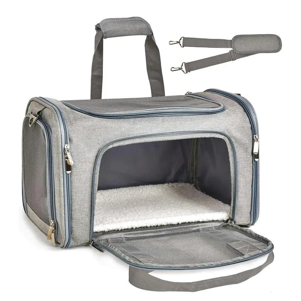 Collapsible Travel Cat Carrier Travel Breathable Carriers Portable Pet Handbag