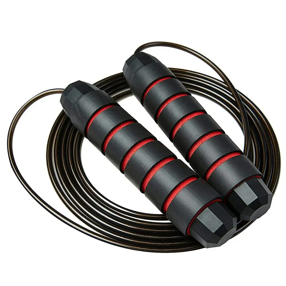 3M Adjustable Sports Jump Skipping Ropes-Black&Red