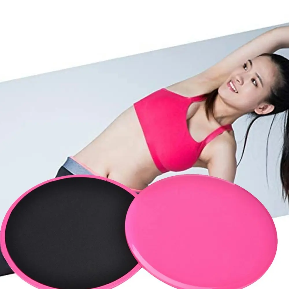 2Pcs Exercise Sliding Gliding Discs Yoga Fitness