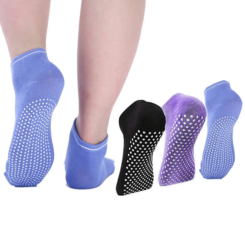 Women Yoga Socks Quick-Dry Anti Slip Silicone Gym Pilates Ballet Socks