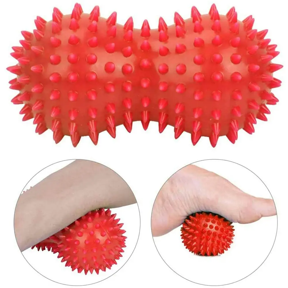 Peanut Shape Massage Yoga Sport Fitness Spiky Massager Ball