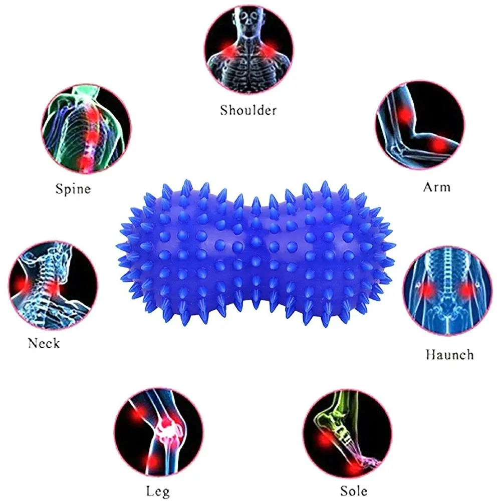 Peanut Shape Massage Yoga Sport Fitness Spiky Massager Ball