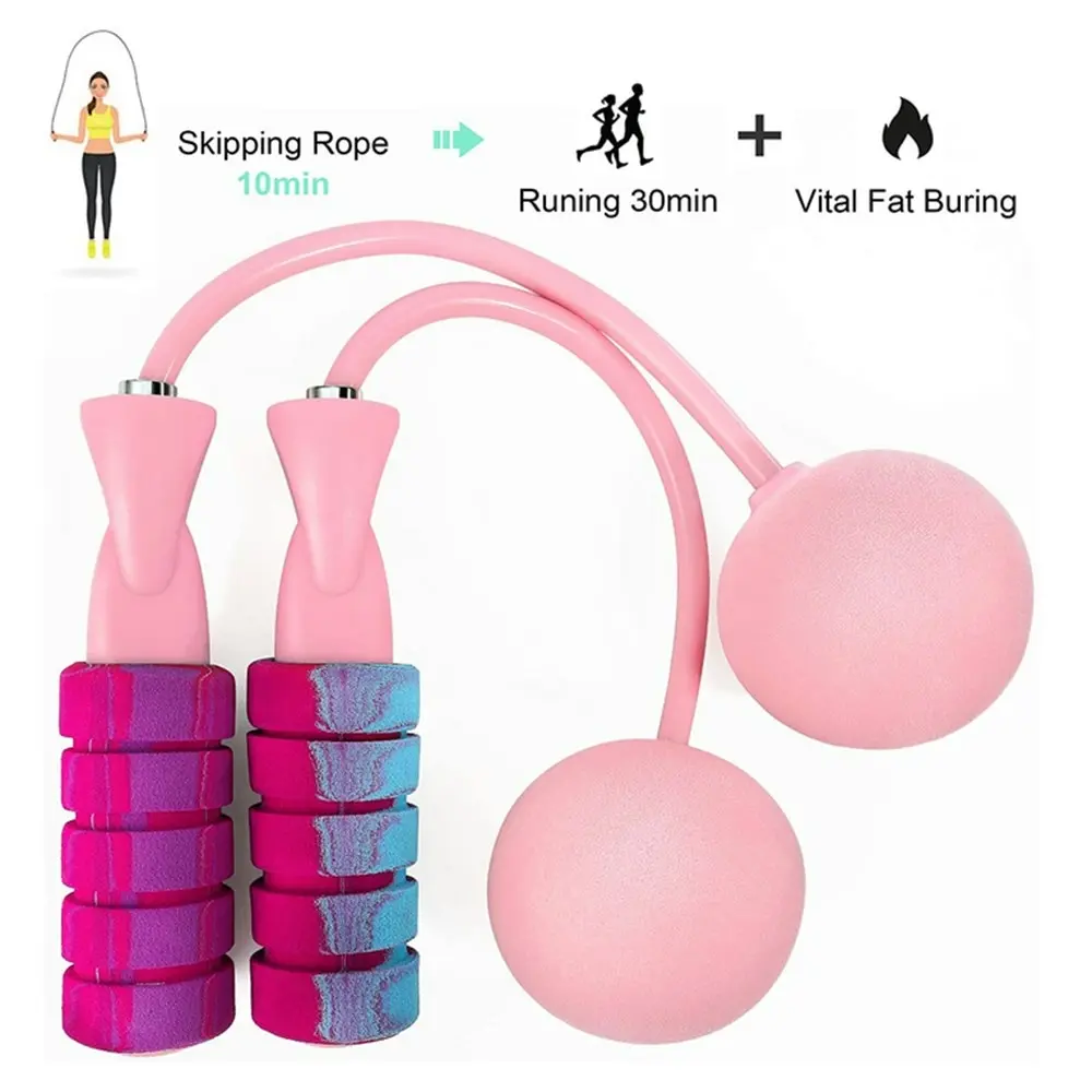 Adjustable Weighted Training Jump Rope Ropeless Skipping Rope for Fitness