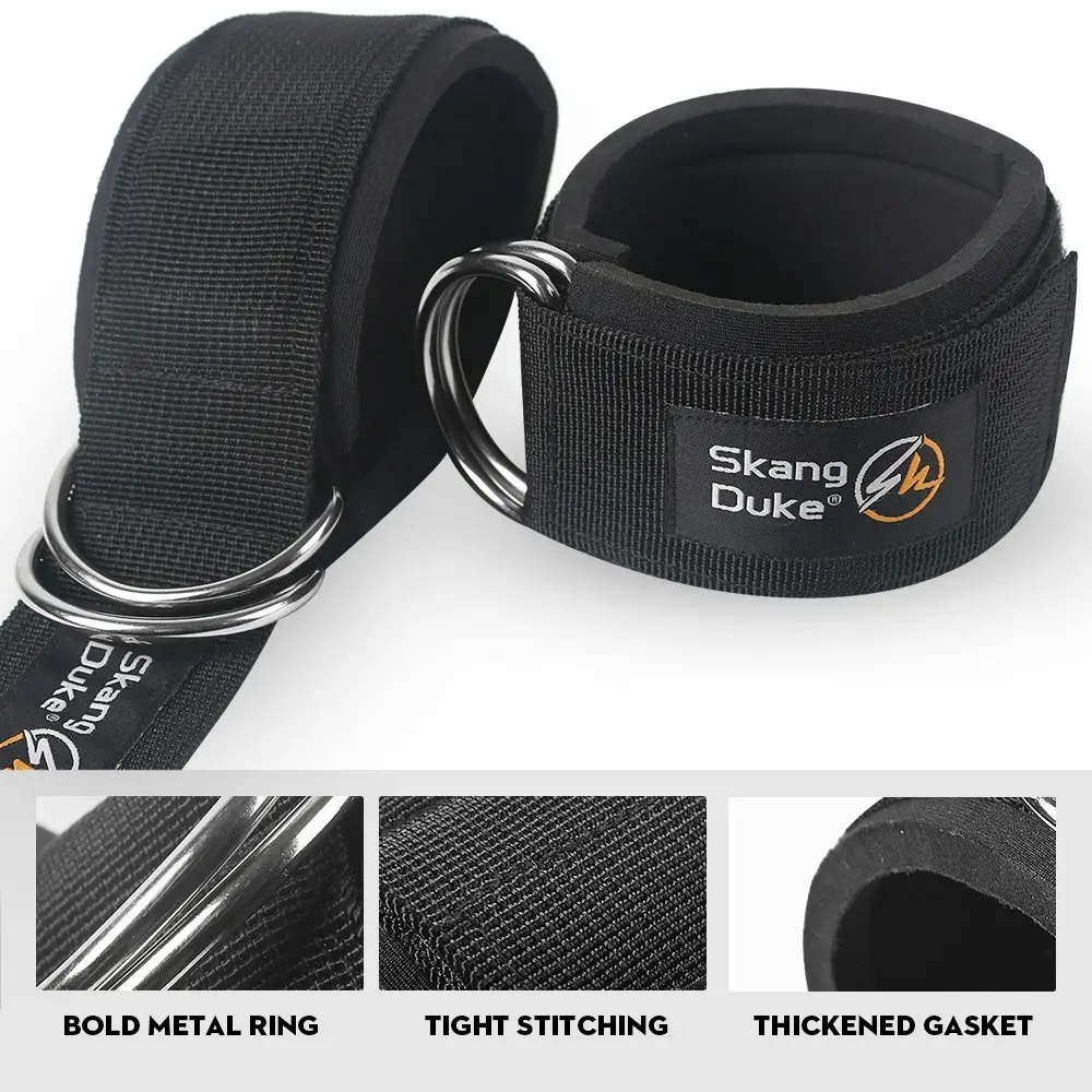 2 PCS of sports fitness ankle buckle D-ring support strap