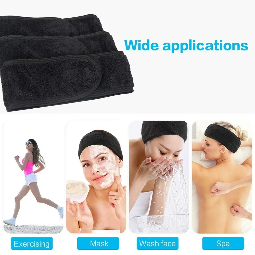 3Pcs Women Adjustable Hairband Sports Yoga Headband