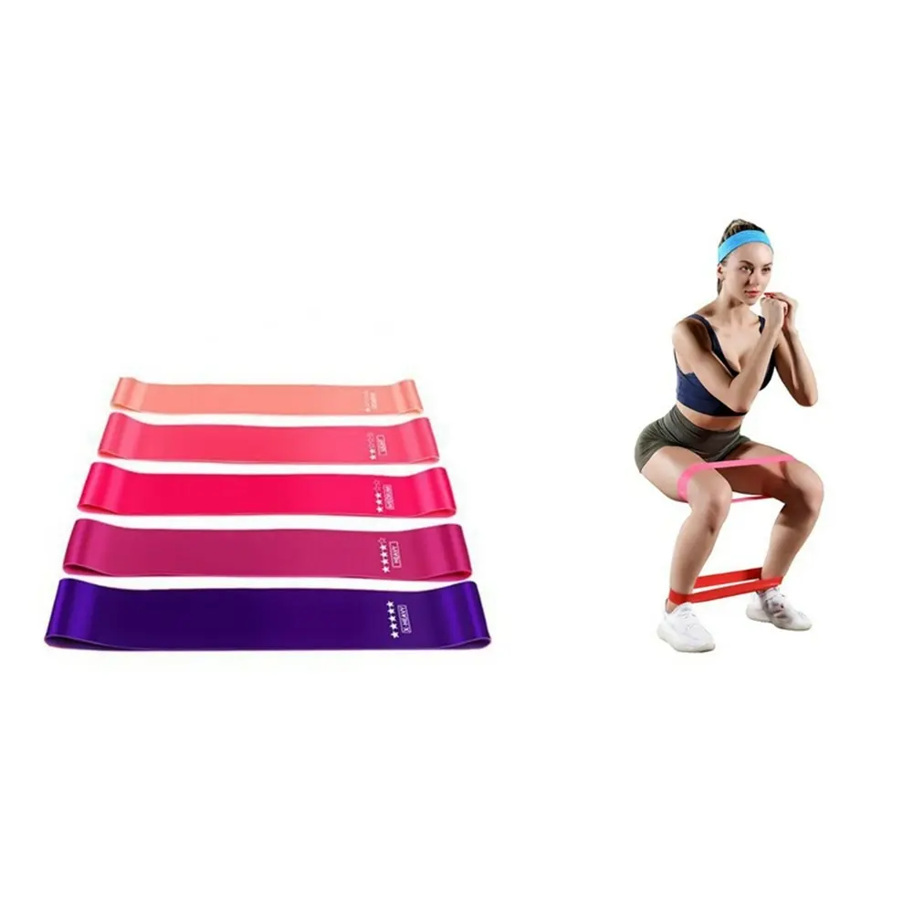 5pcs Fitness Resistance Rubber Bands set