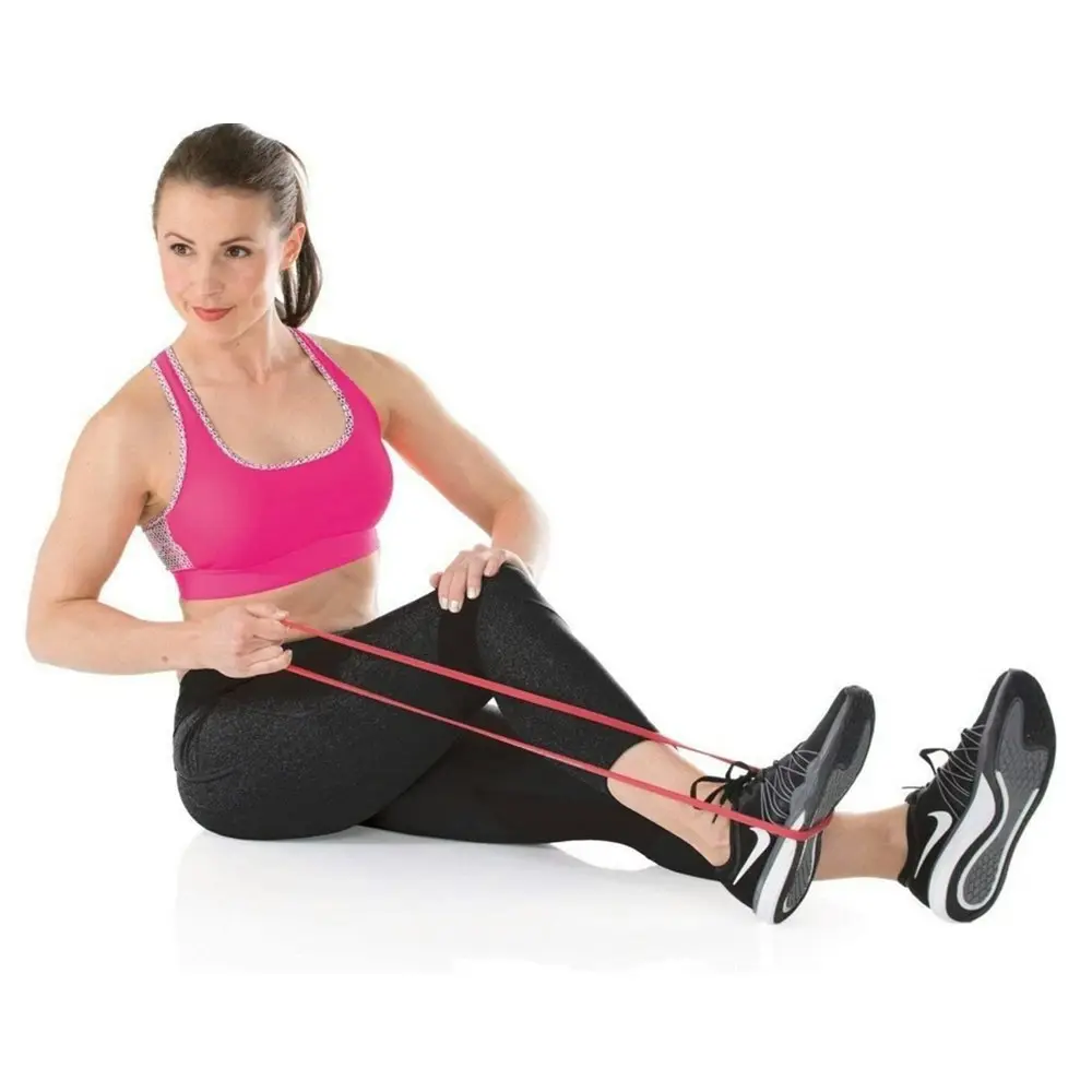 Set of 3 heavy duty resistance band loop power GYM fitness