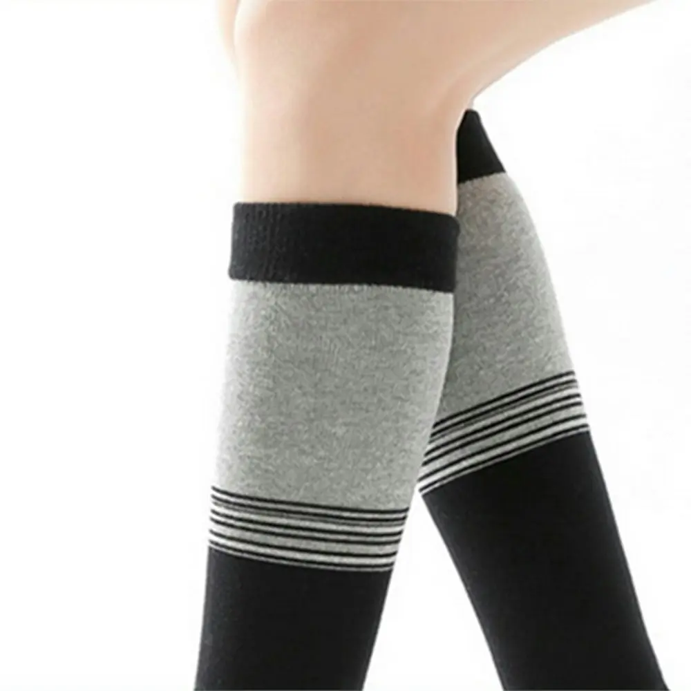 2 Pairs Non Skid yoga socks Thigh Pilates Ballet Dance Five Toes Long Calf Socks