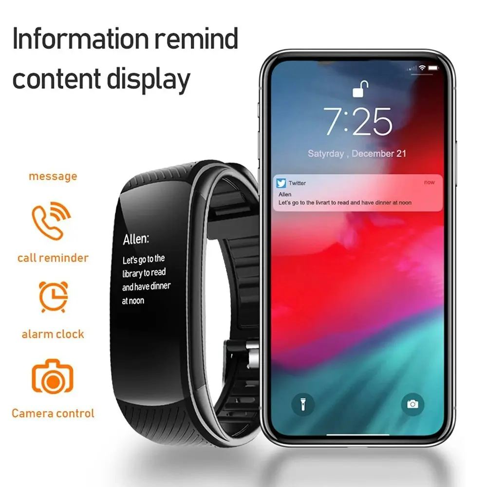 0.96In Color Screen Smart Watch Multifunctional Fitness Sports Bracelet