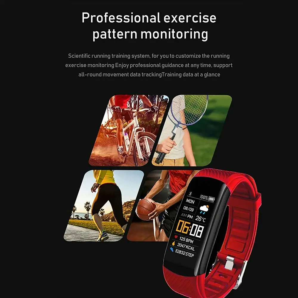 0.96In Color Screen Smart Watch Multifunctional Fitness Sports Bracelet