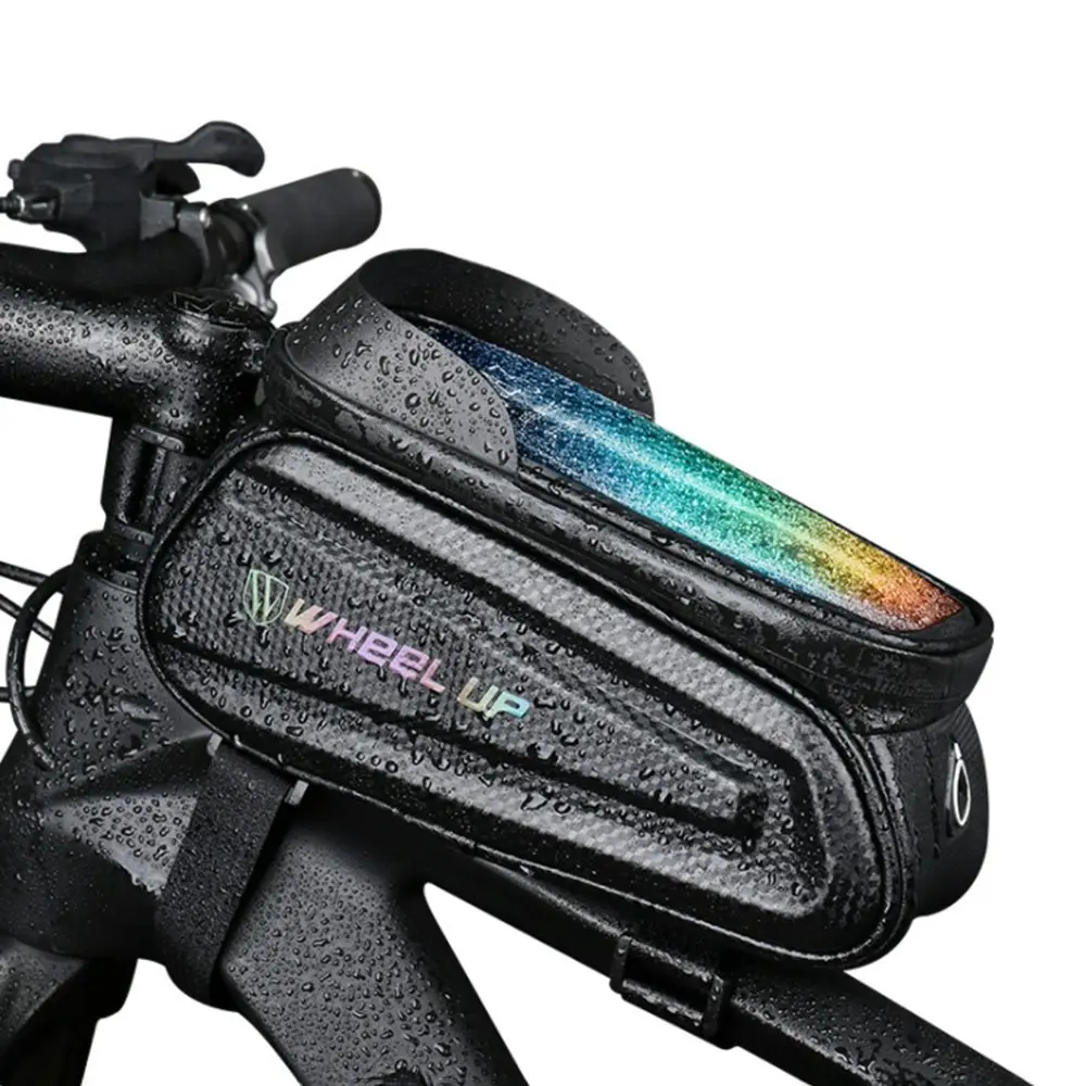 Rainproof Cycling Reflective Bike Bag Front Cell Phone holder with Touchscreen