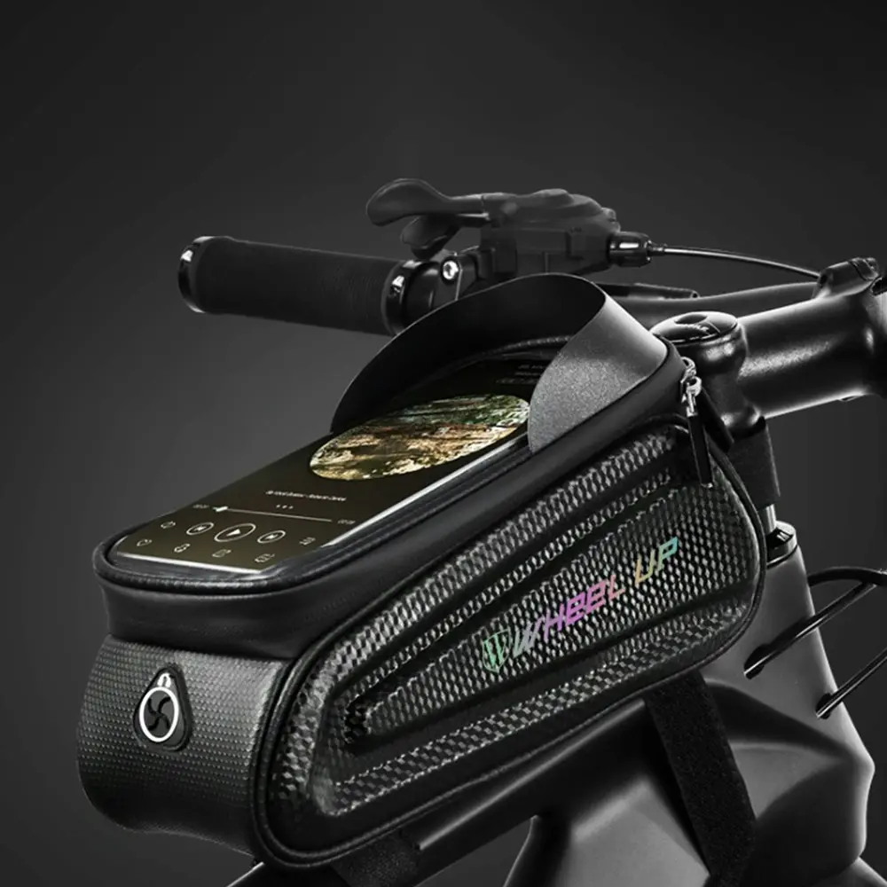 Rainproof Cycling Reflective Bike Bag Front Cell Phone holder with Touchscreen