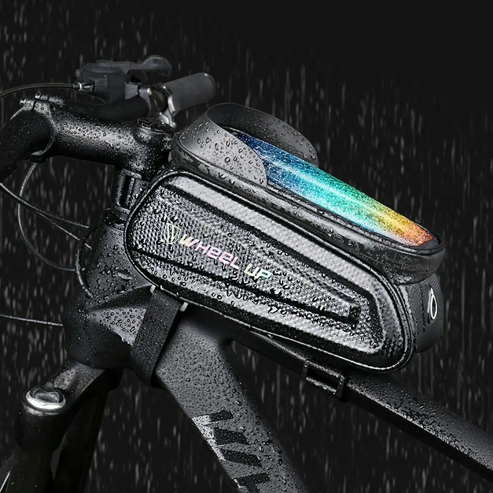 Rainproof Cycling Reflective Bike Bag Front Cell Phone holder with Touchscreen