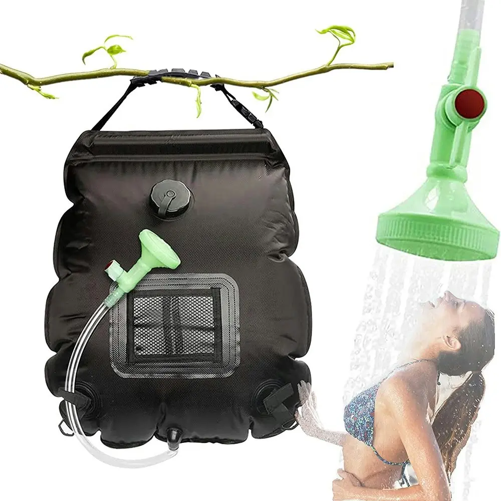 Solar Shower Bag Solar Heating Camping Shower Bag 20L Foldable Water Storage Bag