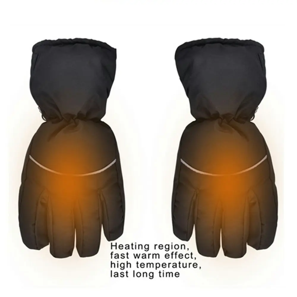 1 pair Windproof Waterproof Heated Gloves Cycling Skiing Gloves warm gloves