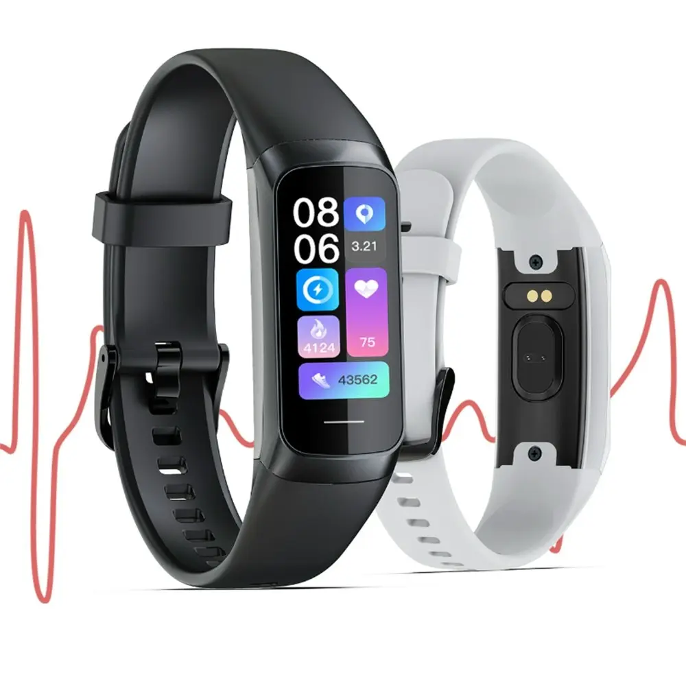 HD Color Screen Smart Bracelet With Body Temperature Heart Rate Health Detection