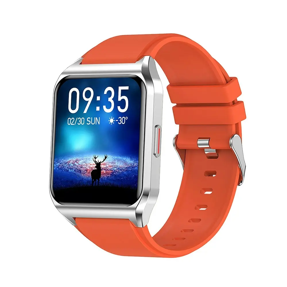 1.69 In Smartwatch With Temperature HR Blood Pressure Blood Oxygen Sports Watch