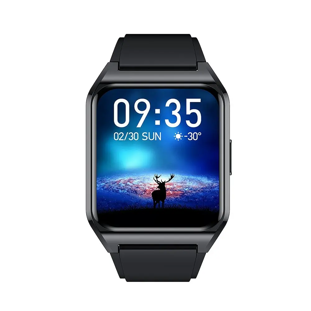 1.69 In Smartwatch With Temperature HR Blood Pressure Blood Oxygen Sports Watch