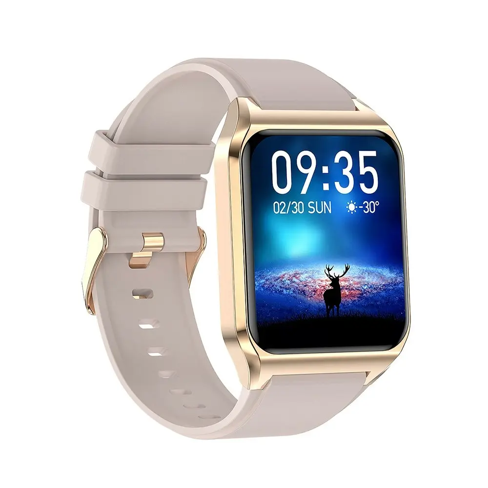 1.69 In Smartwatch With Temperature HR Blood Pressure Blood Oxygen Sports Watch