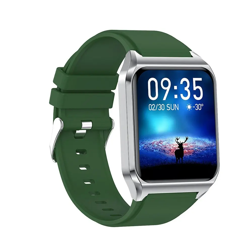 1.69 In Smartwatch With Temperature HR Blood Pressure Blood Oxygen Sports Watch