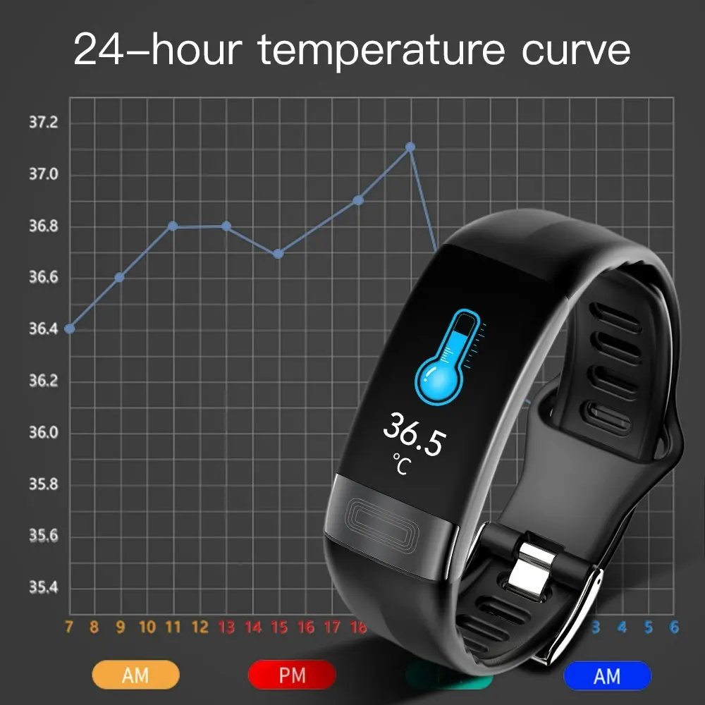 Fitness Tracker with Heart Rate,Blood Pressure and Pedometer