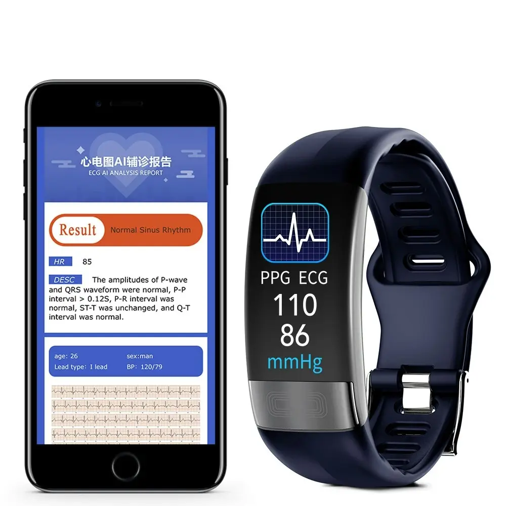 Fitness Tracker with Heart Rate,Blood Pressure and Pedometer