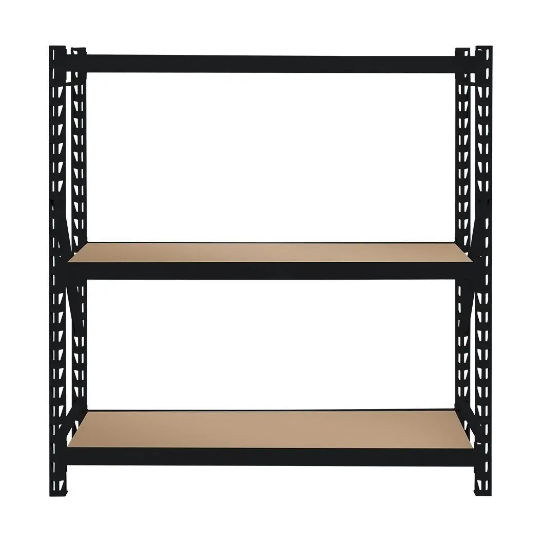 Heavy Duty 3 Shelf Black Unit