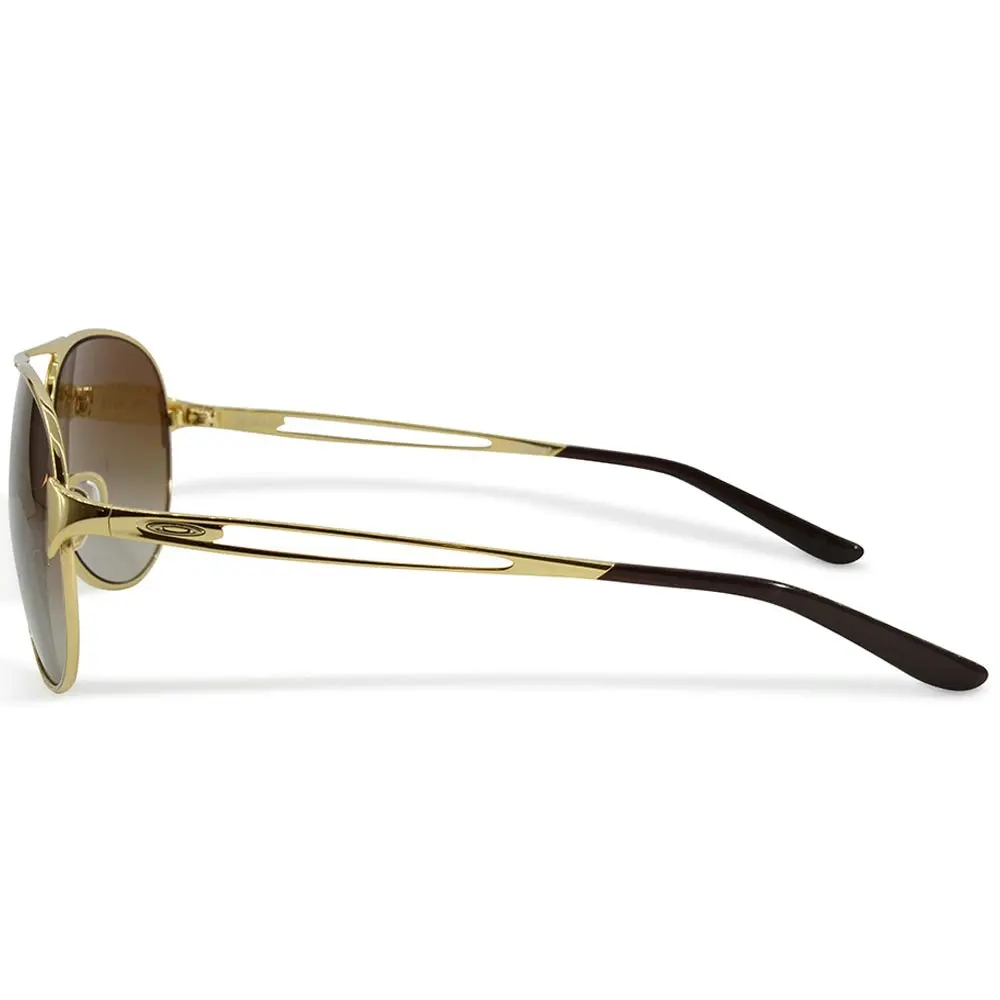 Oakley Caveat Polished Gold/Dark Brown Gradient Women's Sunglasses OO4054-07