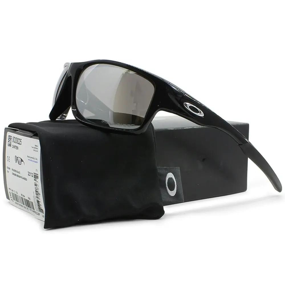 Oakley Canteen Polished Black/Chrome Iridium Men's Polarised Sunglasses OO2995-08