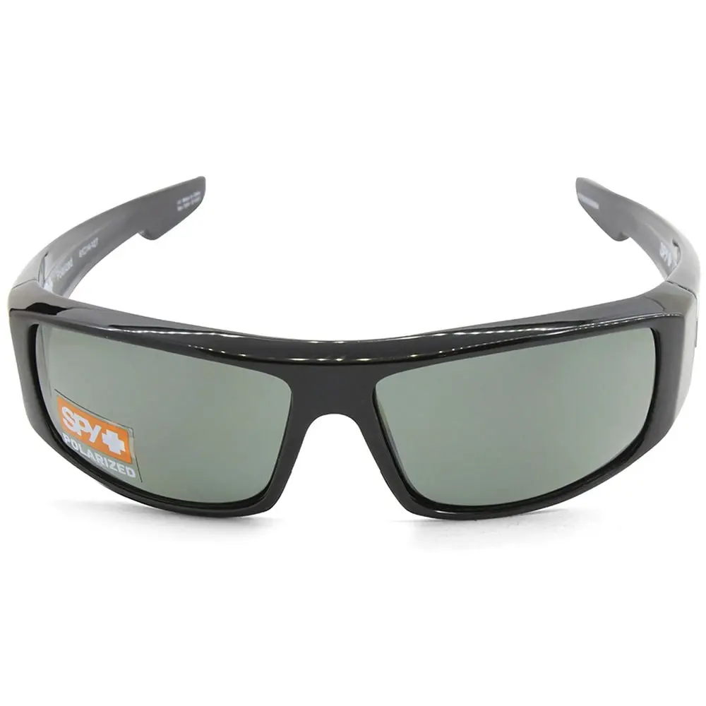 Spy Logan Shiny Black/HD Plus Grey-Green Polarised Men's Sports Sunglasses