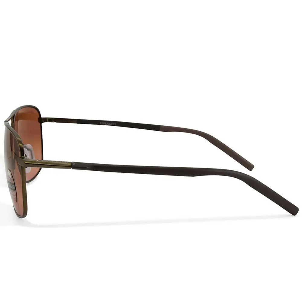 Serengeti Spello Matte Espresso/Brown Gradient Photochromatic Sunglasses 8800