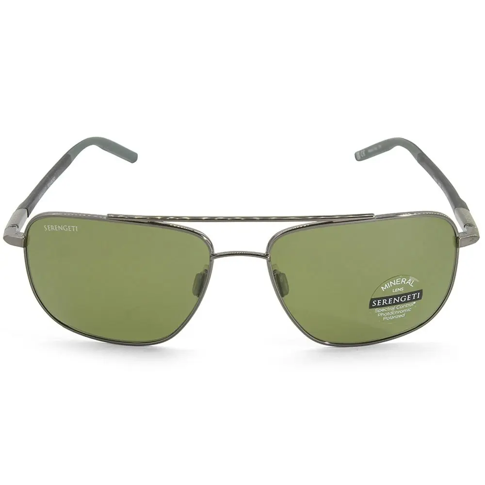 Serengeti Tellaro Shiny Gunmetal/Grey Mineral Polarised Unisex Sunglasses 8820