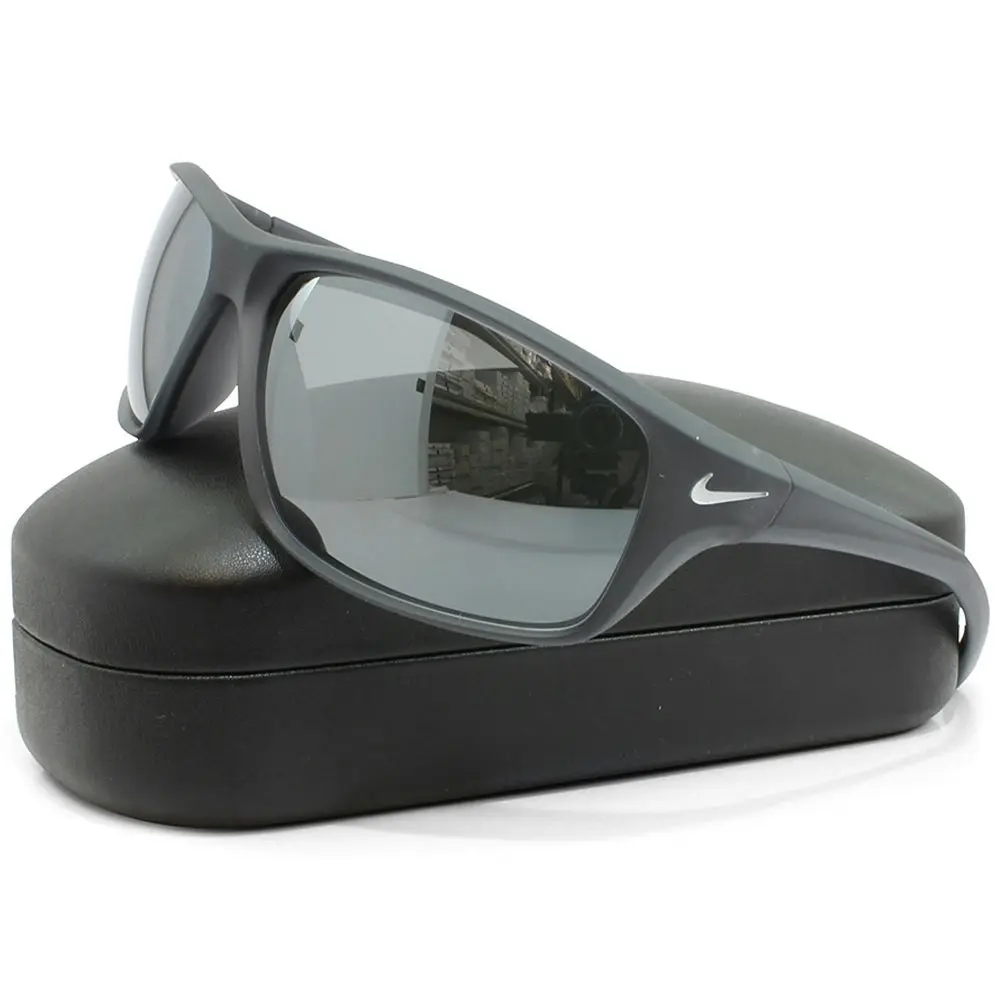 Nike Adrenaline Matte Anthracite Grey/Silver Mirror Men's Sunglasses EV1134 010