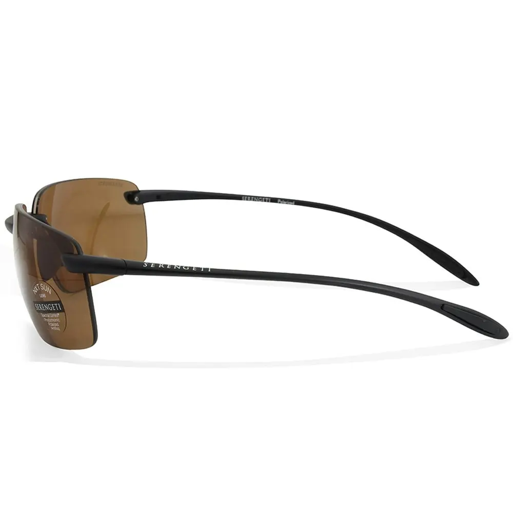 Serengeti Silio Matte Black/Brown Drivers Polarised Unisex Sunglasses 8921