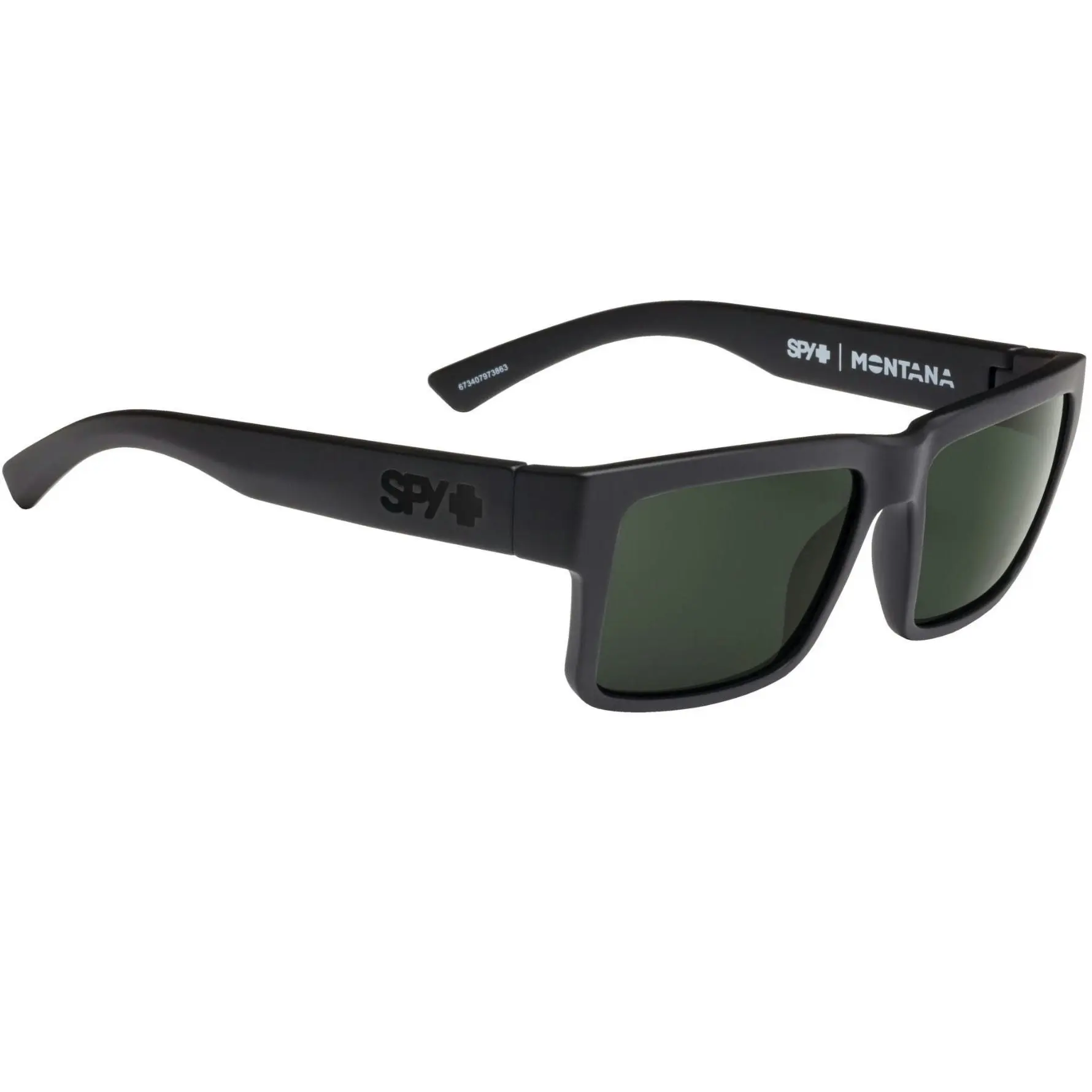 Spy Montana Soft Matte Black/HD Plus Grey Green Polarised Sunglasses