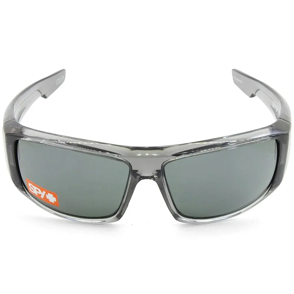 Spy Logan Shiny Clear Smoke/HD Plus Silver Mirror Men's Sports Sunglasses