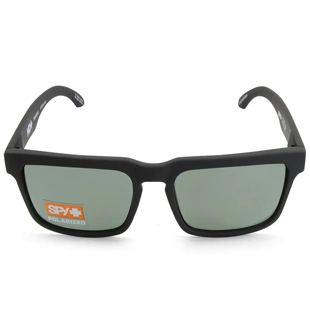 Spy Helm Soft Matte Black/HD Plus Grey-Green Polarised Men's Sunglasses