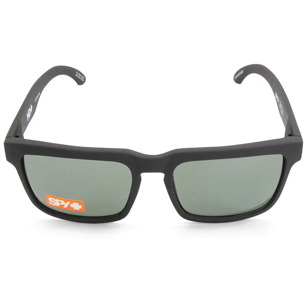 Spy Helm Soft Matte Black/Happy Grey-Green Men's Lifestyle Sunglasses