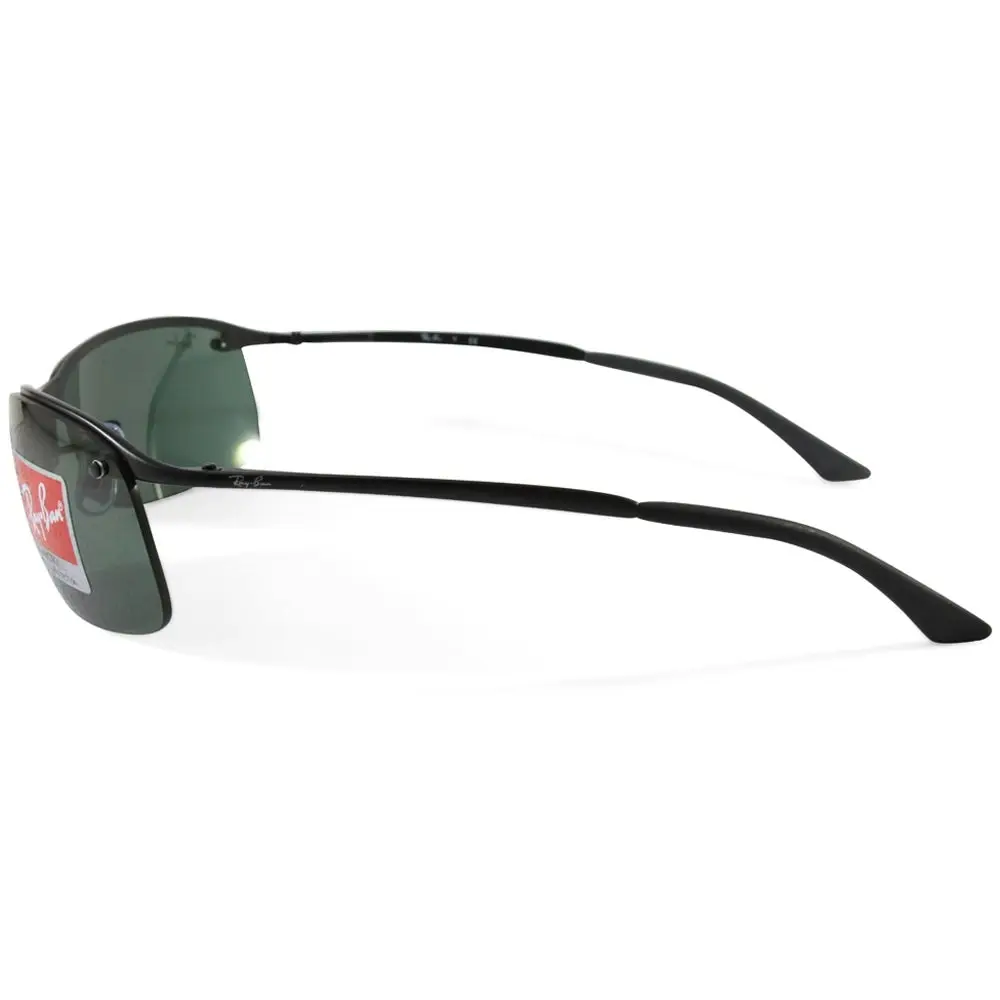 Ray-Ban RB3183 006/71 Top Bar Matte Black/Grey-Green Sunglasses