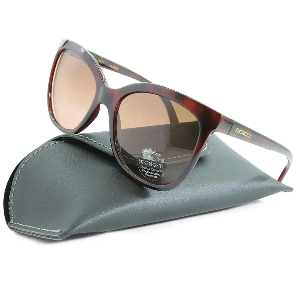 Serengeti Agata Shiny Tortoise/Brown Gradient Polarised Women's Sunglasses 8969